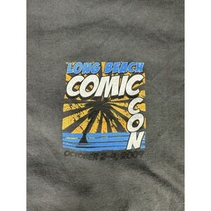 2009 Comic Con Long Beach Y2K Graphic Print Tshirt Sz XL Trade Show Cosplay
